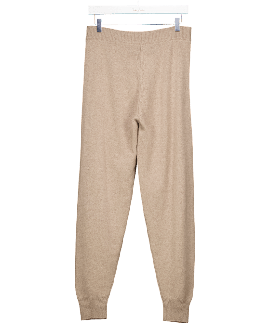 MyCashmere Beige Cashmere Joggers UK S - Reliked