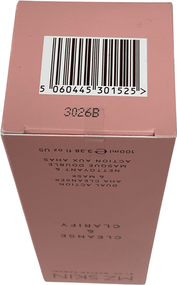 MZ Skin Cleanse & Clarify Dual Action Aha Cleanser And Mask 100ml - Reliked