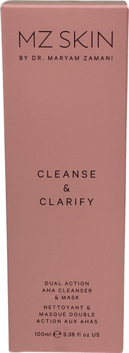 MZ Skin Cleanse & Clarify Dual Action Aha Cleanser And Mask 100ml - Reliked
