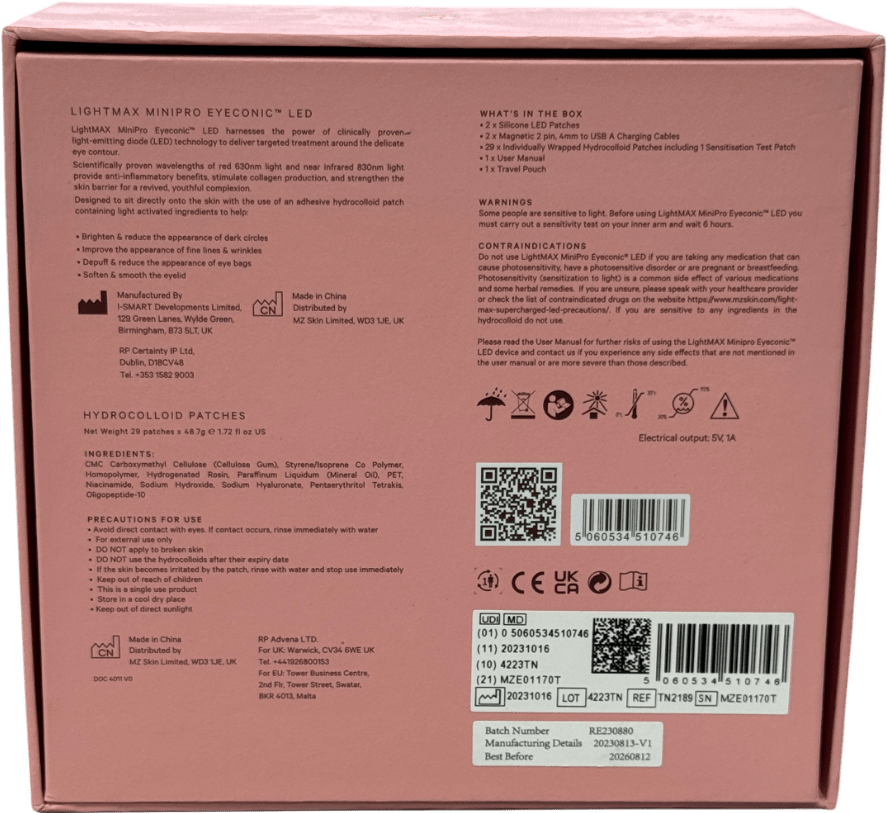 MZ Skin Lightmax Minipro Eyeconic Led Eye Device - Reliked