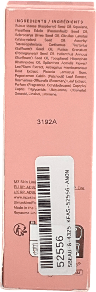 MZ Skin Reviving Antioxidant Facial Oil 30ml - Reliked