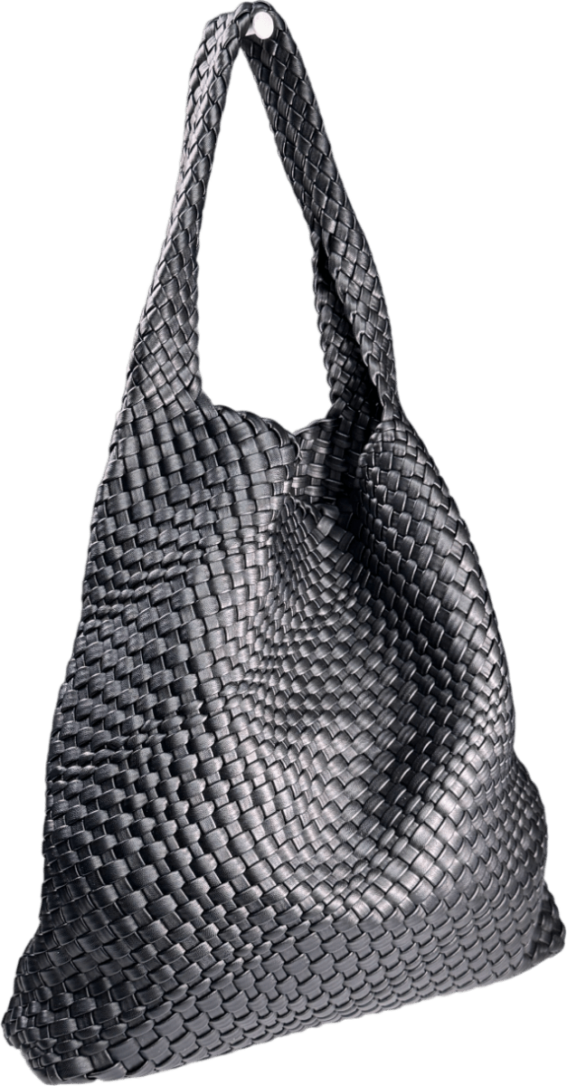 NA - KD Black Large Soft Woven Tote Bag - Reliked