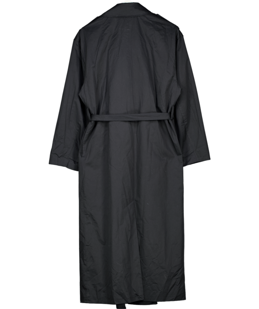 NA - KD Black Oversized Trench Coat UK 12 - Reliked