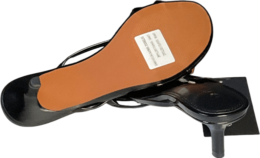 NA KD Black Strappy Kitten Heels UK 5 EU 38 👠 - Reliked