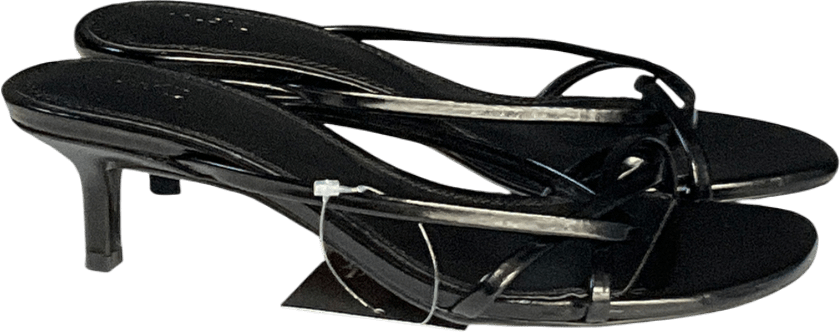 NA KD Black Strappy Kitten Heels UK 5 EU 38 👠 - Reliked