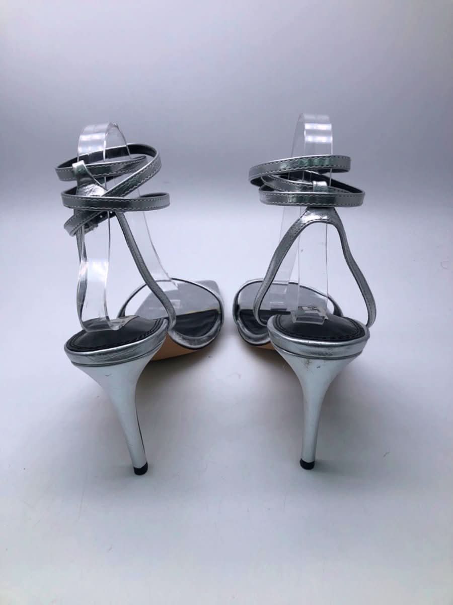 NA - KD Silver Strappy Heeled Sandals UK 7 - Reliked