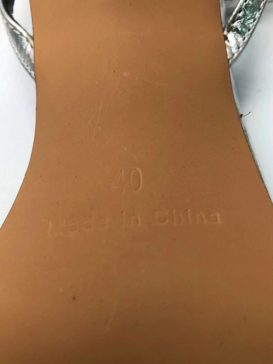 NA - KD Silver Strappy Heeled Sandals UK 7 - Reliked