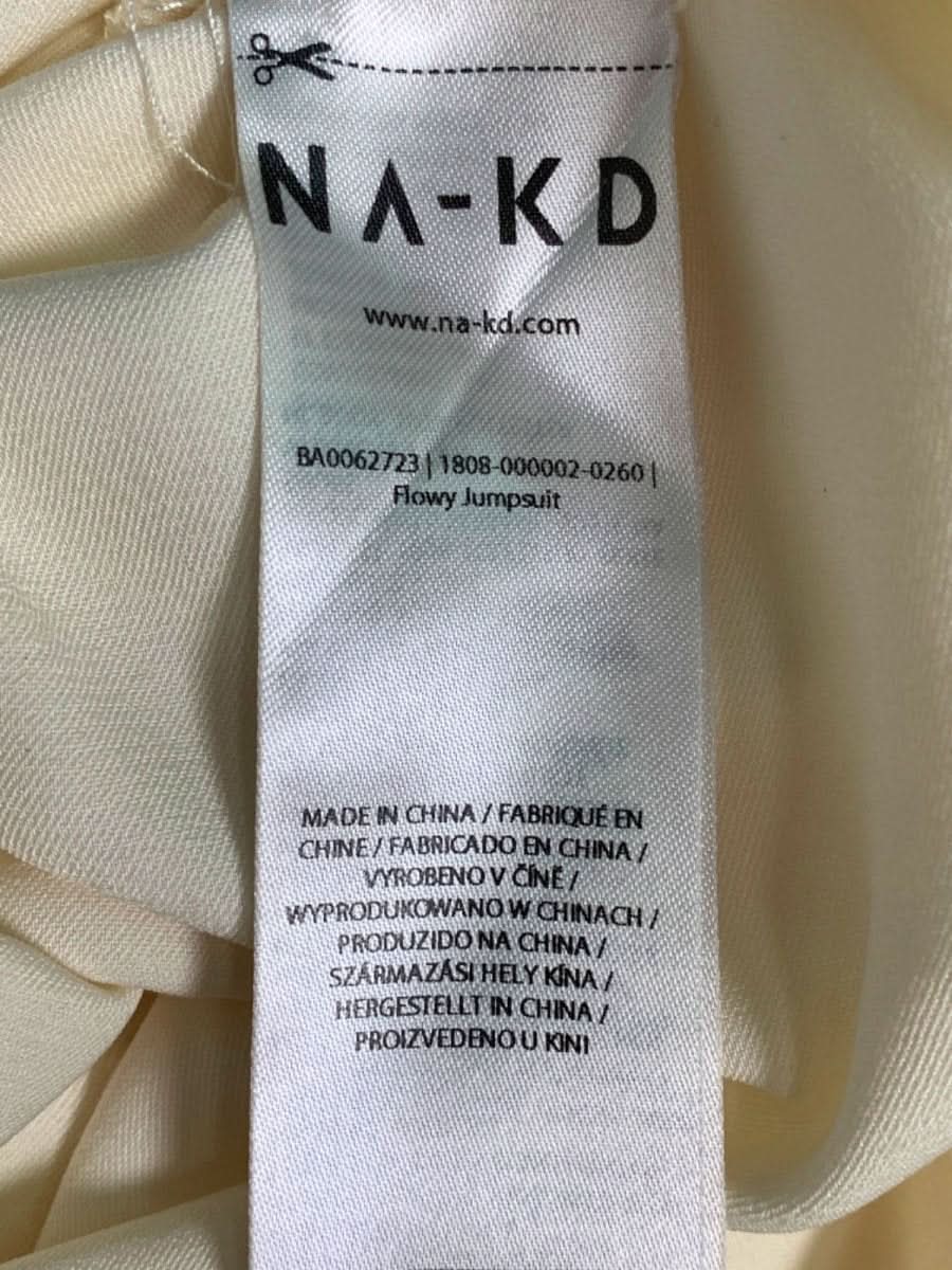 NA - KD White Flowy Jumpsuit EU 34 UK 8 - Reliked