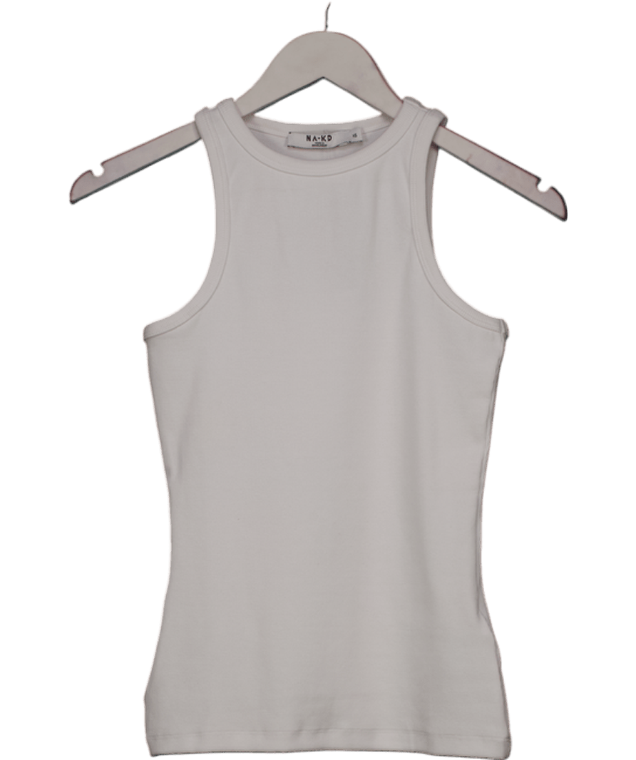 NA - KD White Ribbed Tank UK XS - Reliked