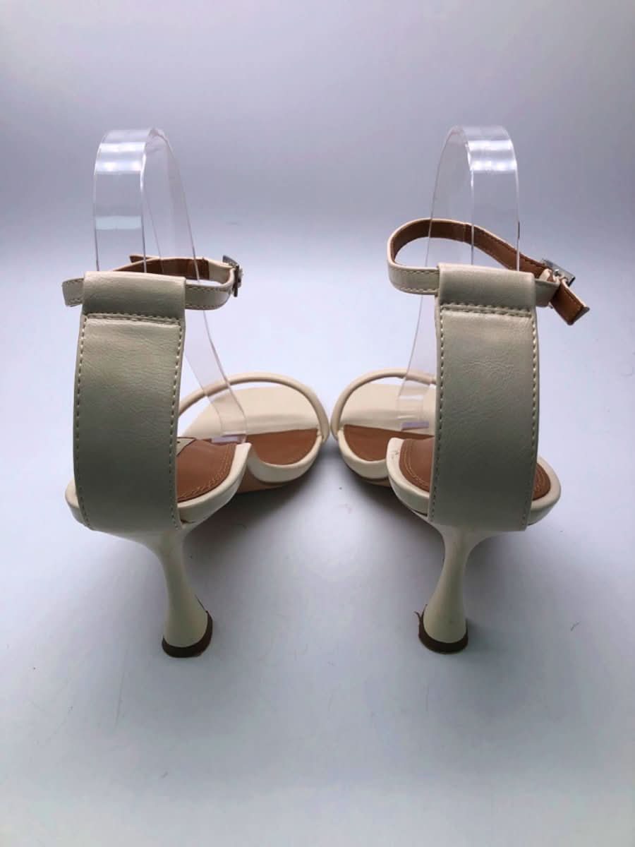 NA - KD White Strappy Heeled Sandals UK 7 - Reliked