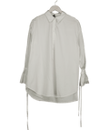 NA - KD White Tied Sleeve Shirt UK 10 - Reliked