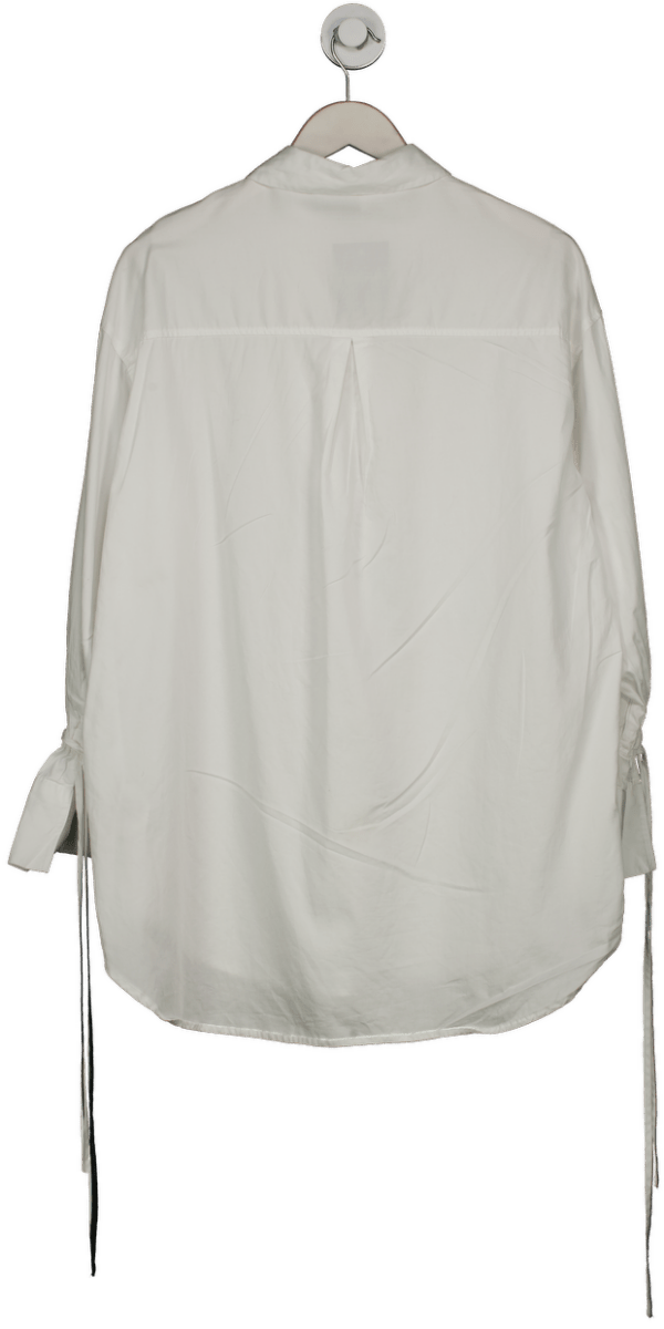 NA - KD White Tied Sleeve Shirt UK 10 - Reliked