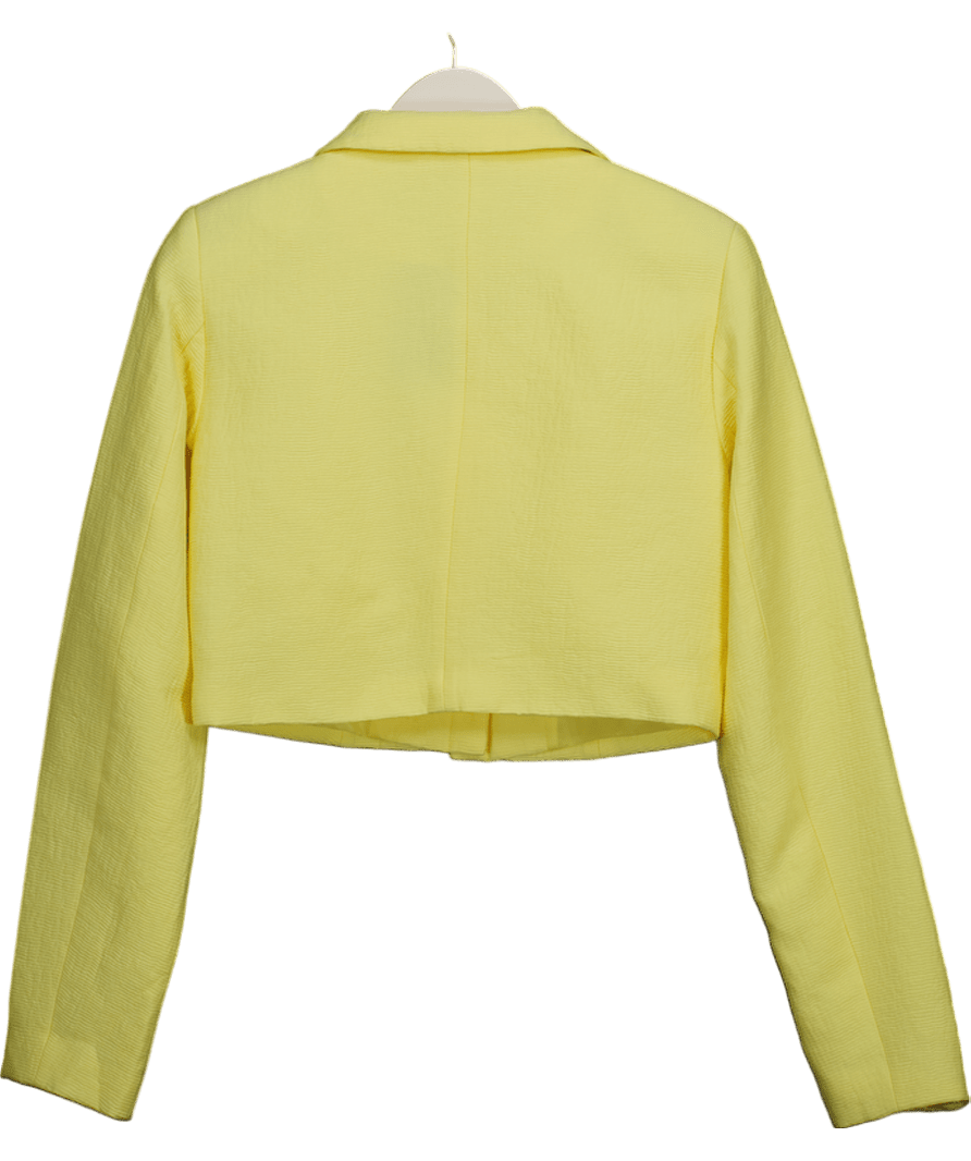 NA - KD X Josefine Hj Lemon Yellow Cropped Blazer UK 6 - Reliked