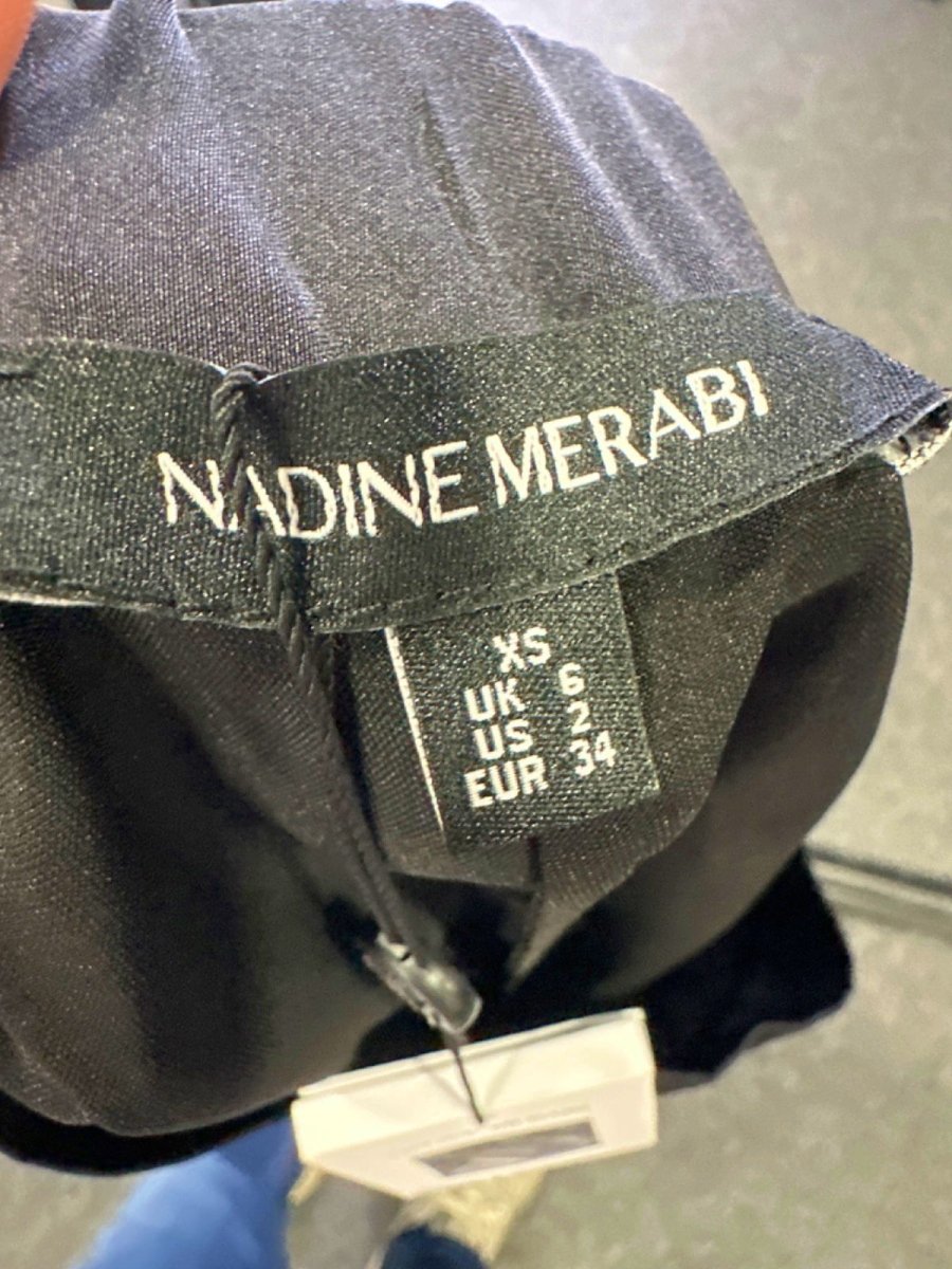 Nadine Merabi Black Daniella Trousers UK XS - Reliked