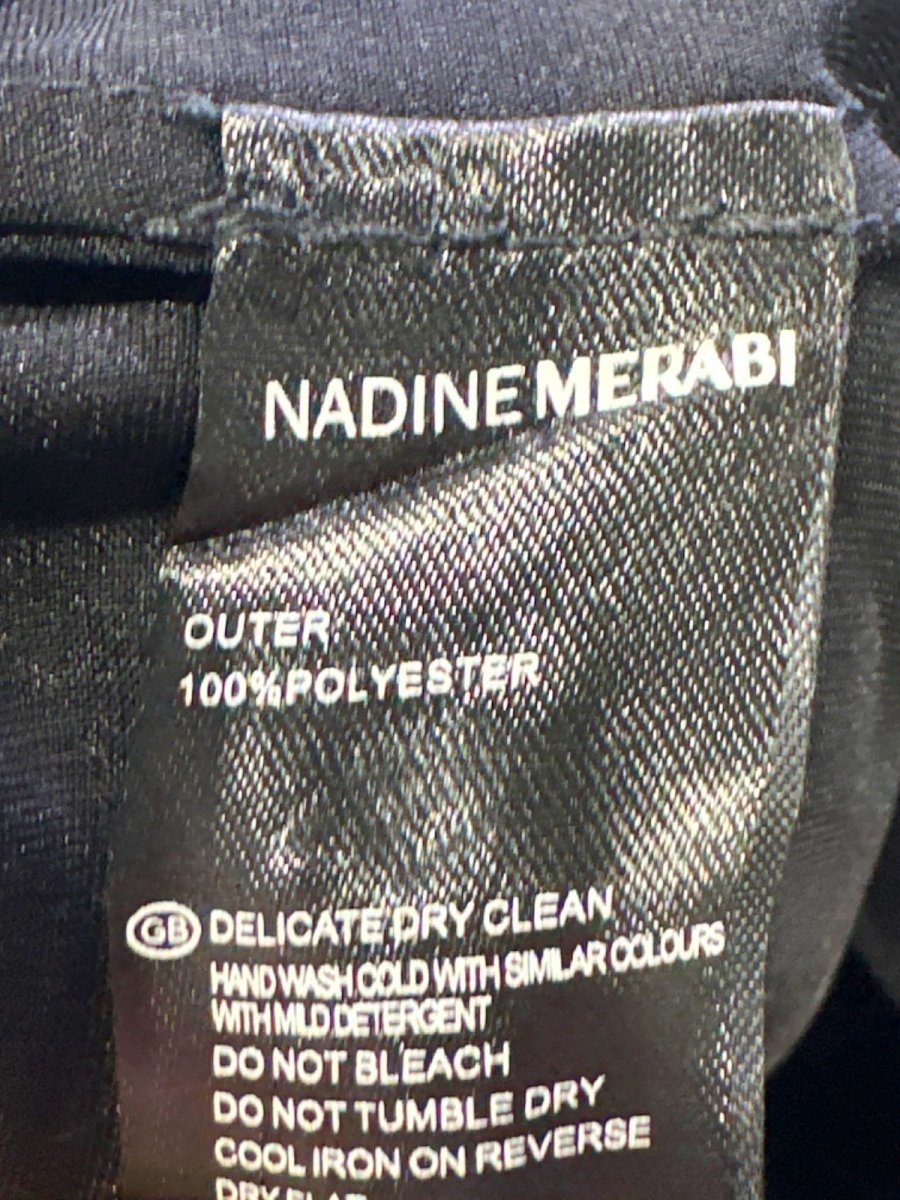 Nadine Merabi Black Daniella Trousers UK XS - Reliked