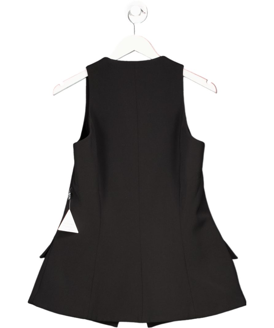 Nadine Merabi Black Zoe Waistcoat Top Sz L UK 14 - Reliked