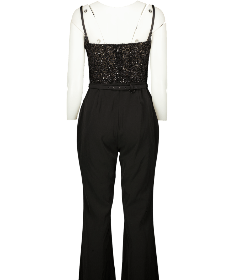 Nadine Merabi Georgia Black Jumpsuit UK 10 - Reliked