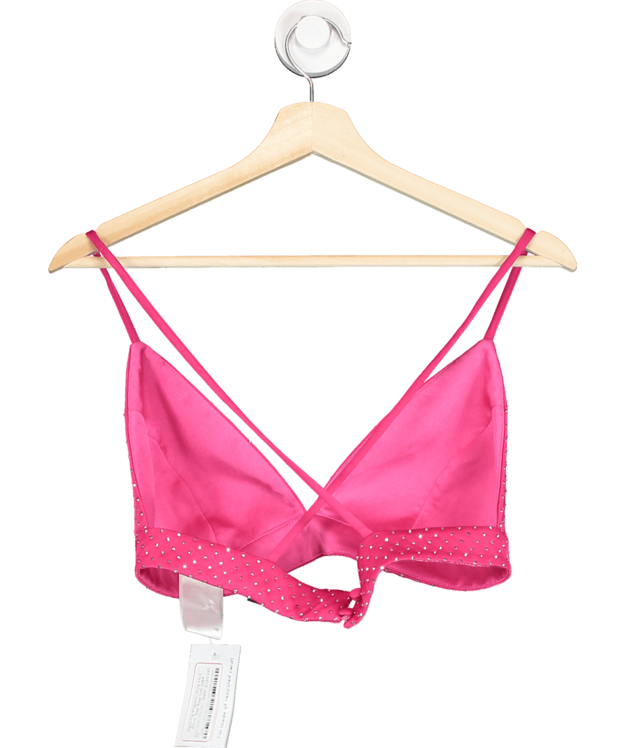 Nadine Merabi Kira Hot Pink Bra Top UK S/M - Reliked