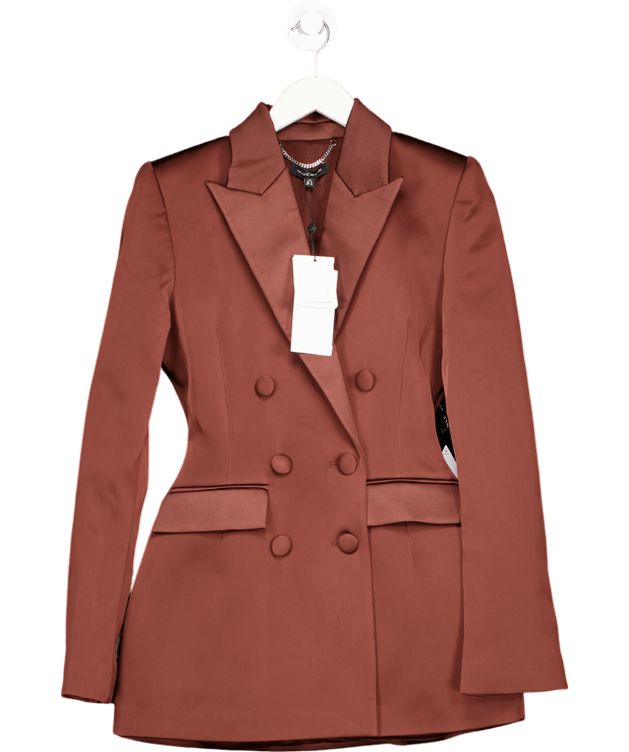 Nadine Merabi Monica Chocolate Brown Blazer Dress UK XS - Reliked