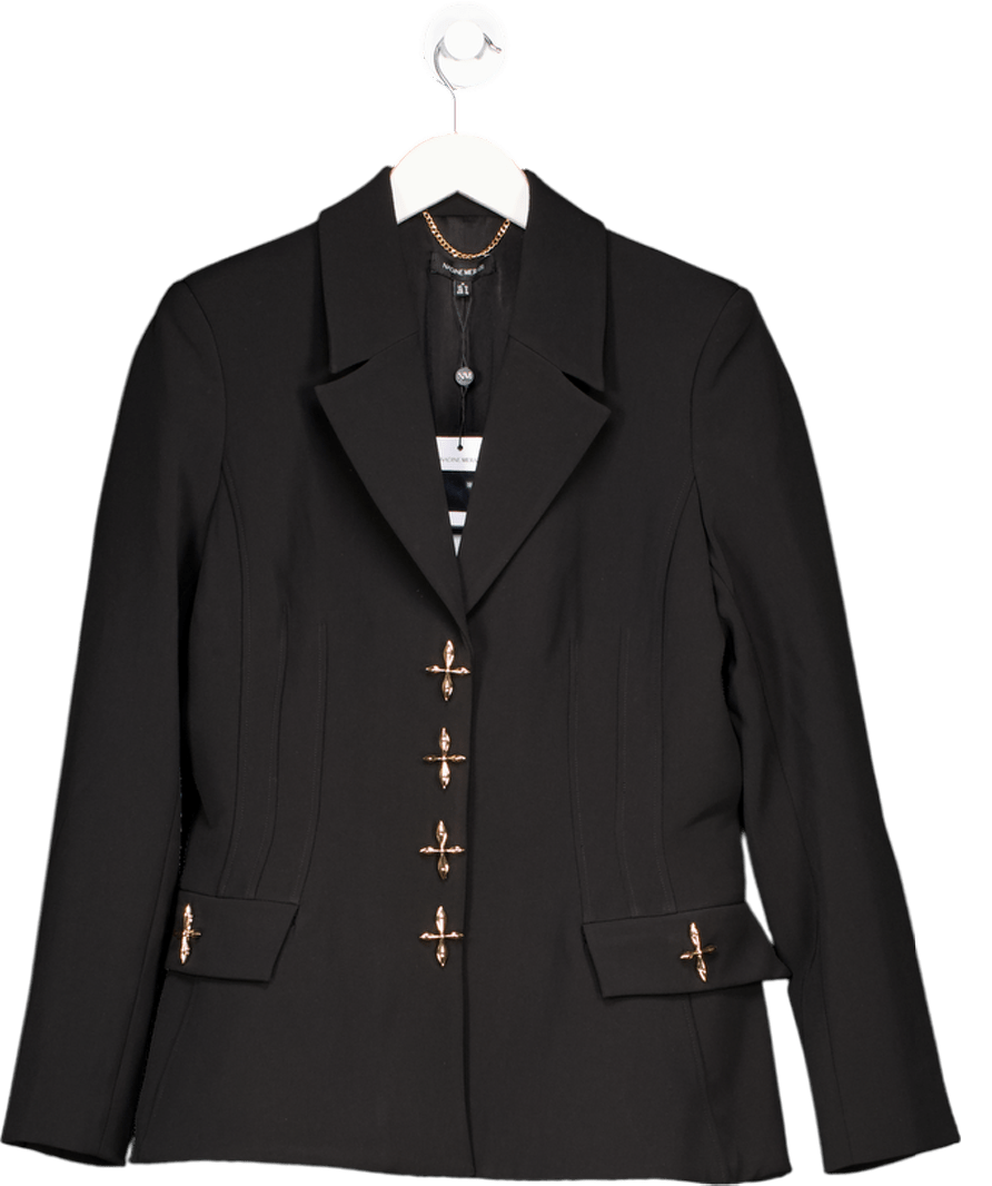 Nadine Merabi Nicola Black Blazer Sz M UK 12 - Reliked