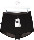 Nadine Merabi Raye Black Micro Shorts UK 10 - Reliked