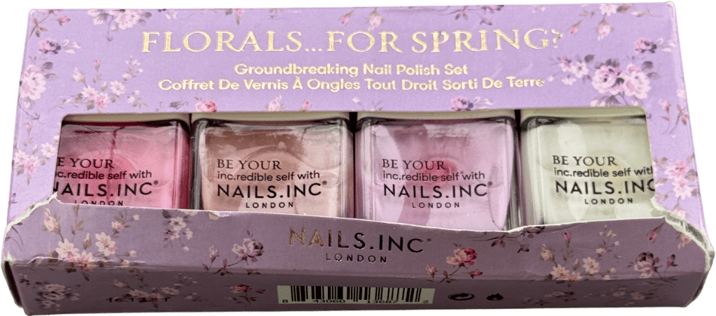 Nails Inc Florals For Spring Nail Polish Set 4 x 14ml - Reliked