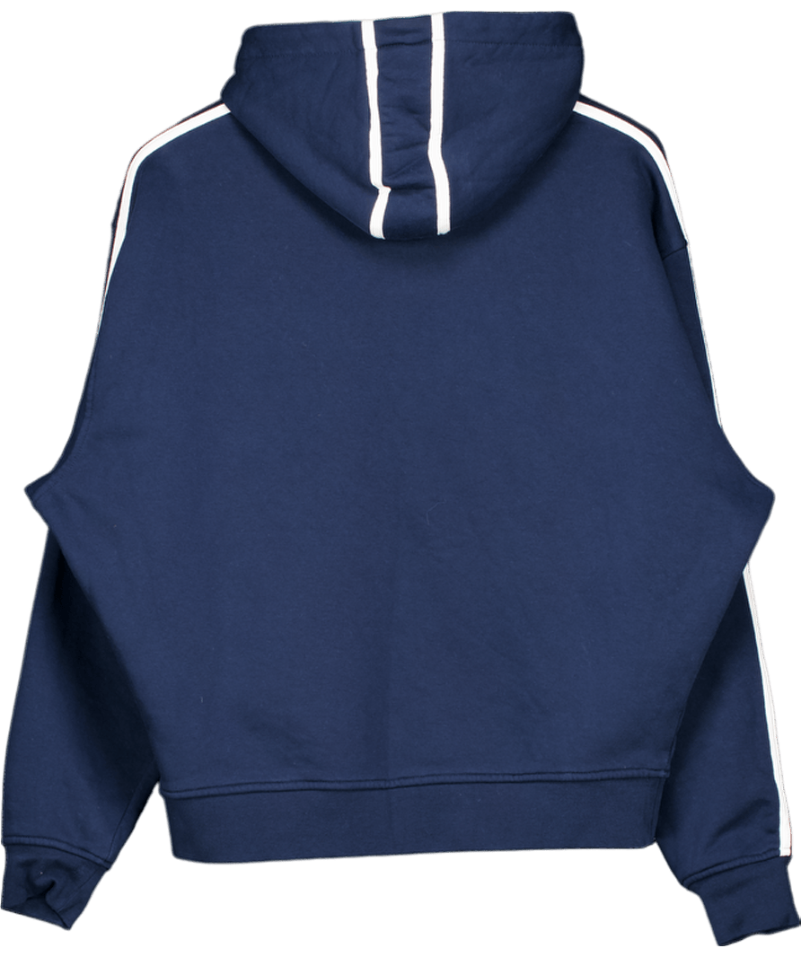 Naked apparel Blue Retro Hooded Sweat UK S - Reliked