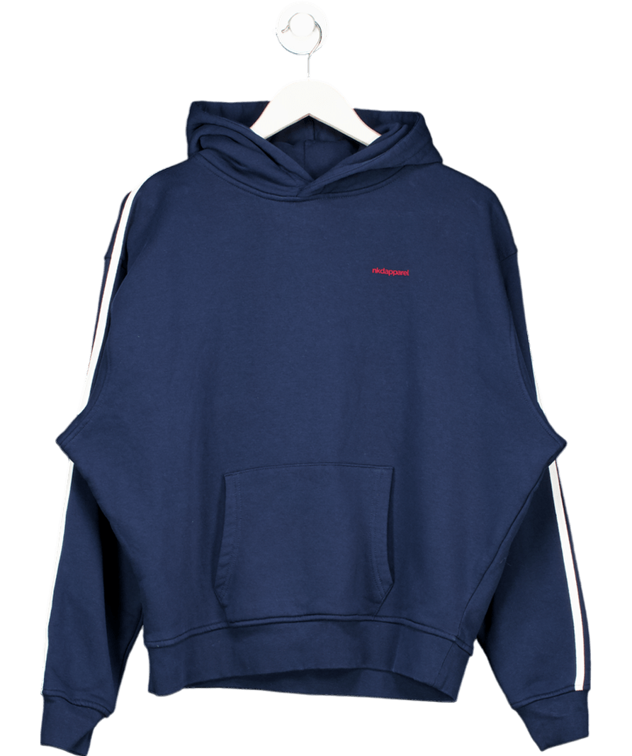 Naked apparel Blue Retro Hooded Sweat UK S - Reliked