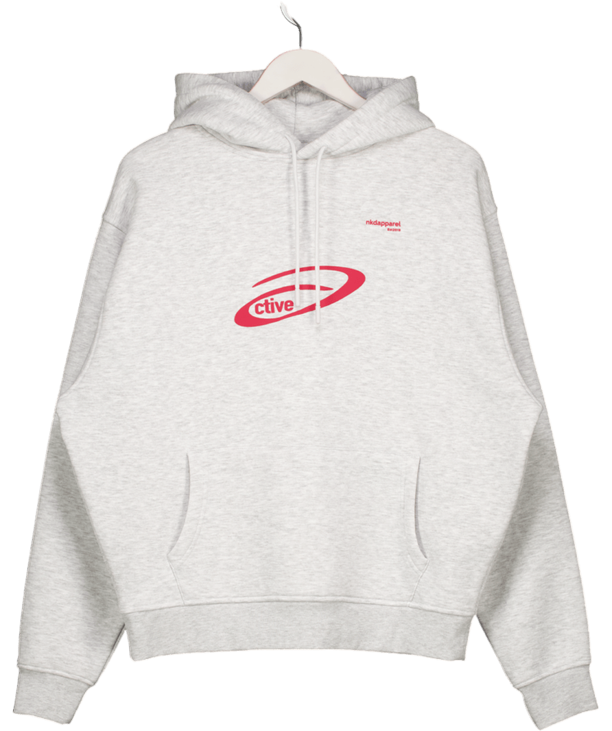 Naked apparel Grey Active Sweat Hoodie UK S - Reliked