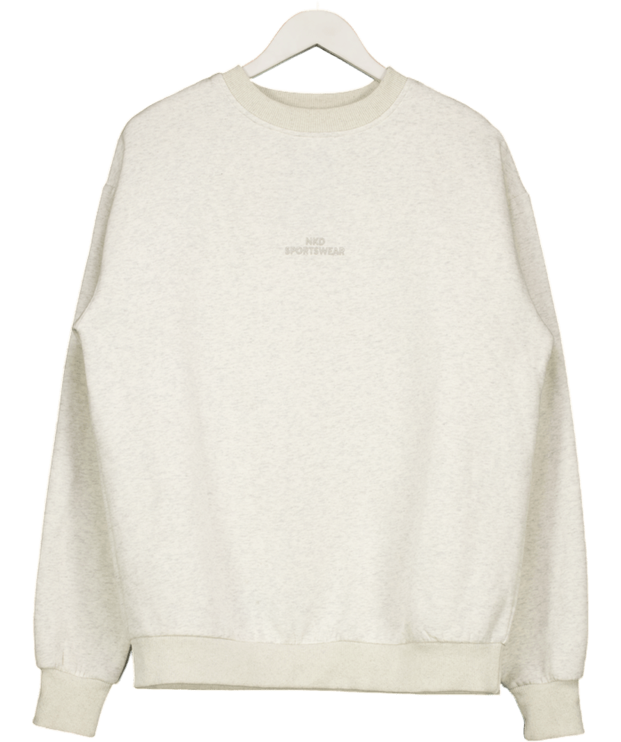 naked apparel Grey Crew Neck Sweater UK S - Reliked