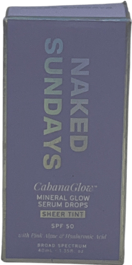 naked sunday Cabanaglow Mineral Serum Drops Sheer Tint Spf50 40ml - Reliked