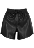 NANUSHKA Black Janna Faux Leather Shorts UK XS