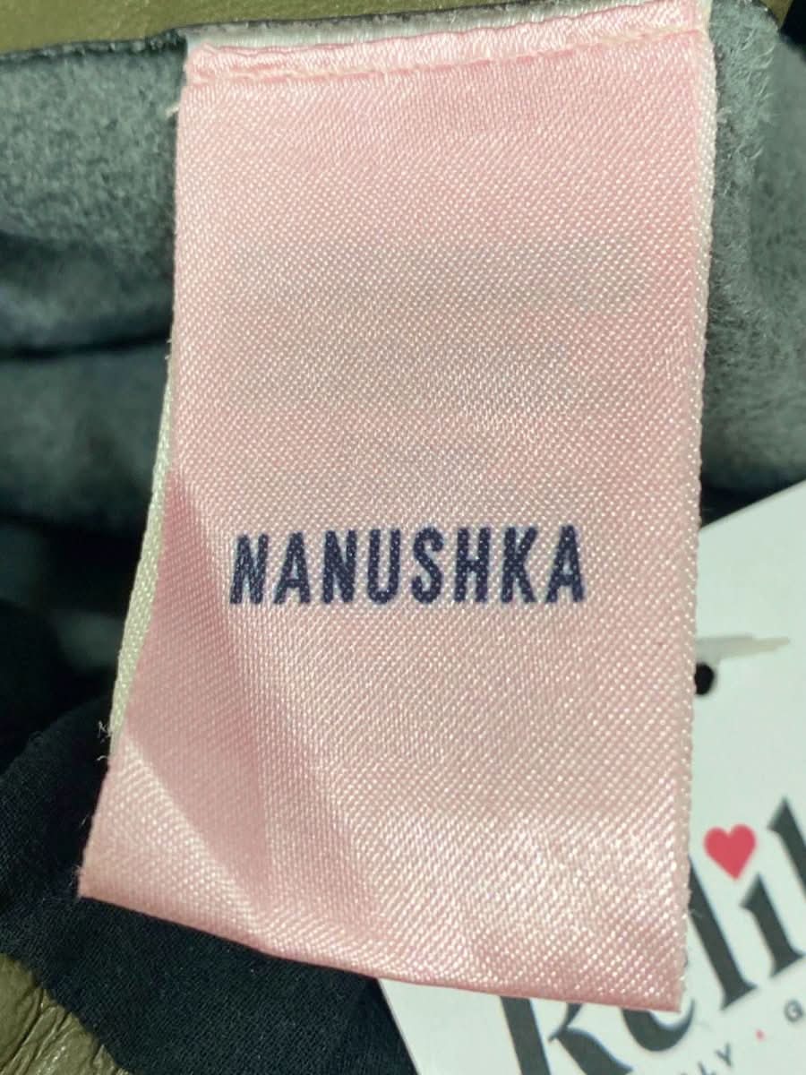 Nanushka Olive Faux Leather Trousers UK XS - Reliked