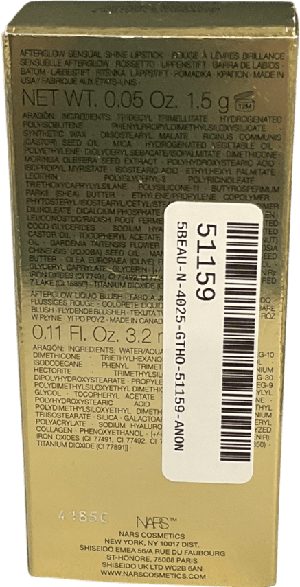 NARS Afterglow Lipstick And Mini Liquid Blush Duo Afterglow/aragon One size - Reliked