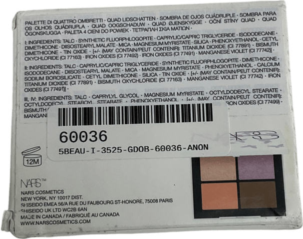 NARS Quad Eyeshadow Palette Di Quattro Ombretti 1.1g X 4 - Reliked