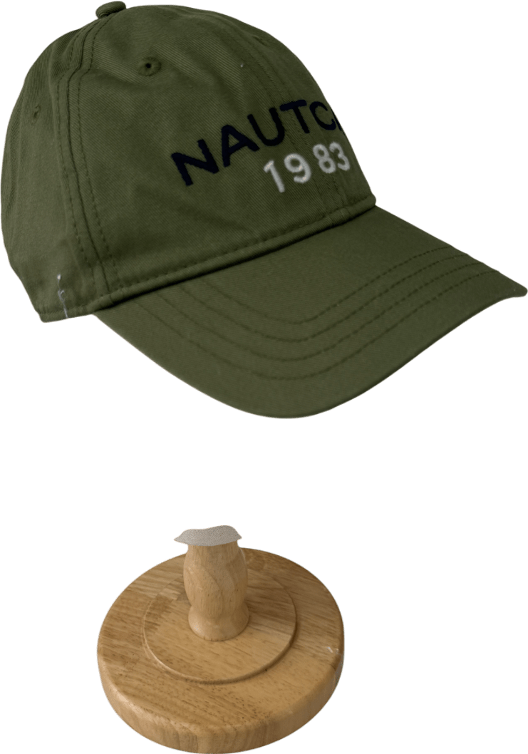 Nautica Green Breen Logo Hat / Baseball Cap One Size - Reliked