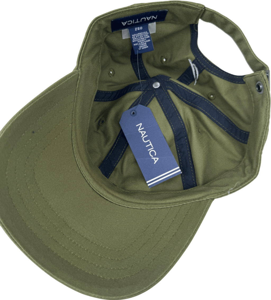 Nautica Green Breen Logo Hat / Baseball Cap One Size - Reliked