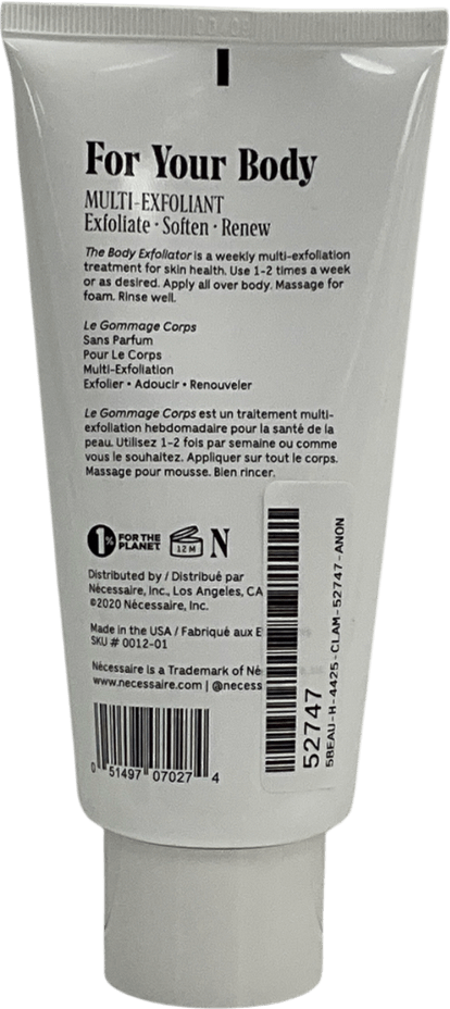 Nécessaire The Body Exfoliator – Fragrance Free 180ml - Reliked