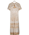 Needle & Thread Metallic Aurora Scoop Neck Ballerina Dress And UK 10 - Reliked