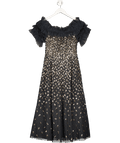 Needle & Thread Metallic Autumn Leaves Off - shoulder Maxi Dress UK 10 - Reliked
