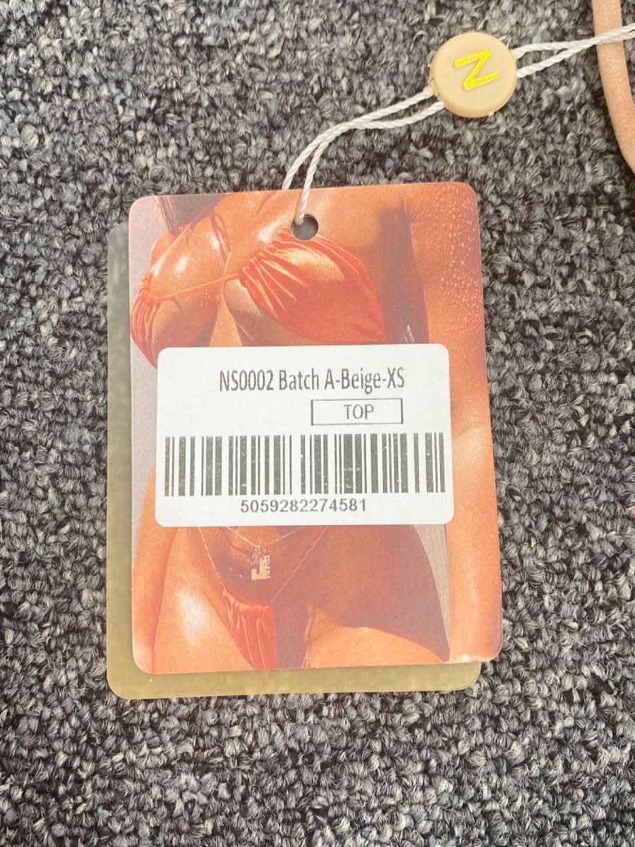 Neena Beige Swim Top XS - Reliked