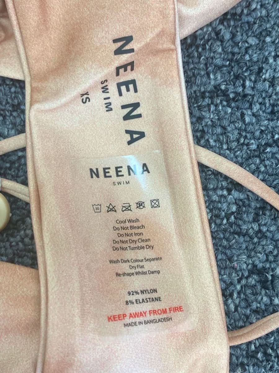 Neena Beige Swim Top XS - Reliked