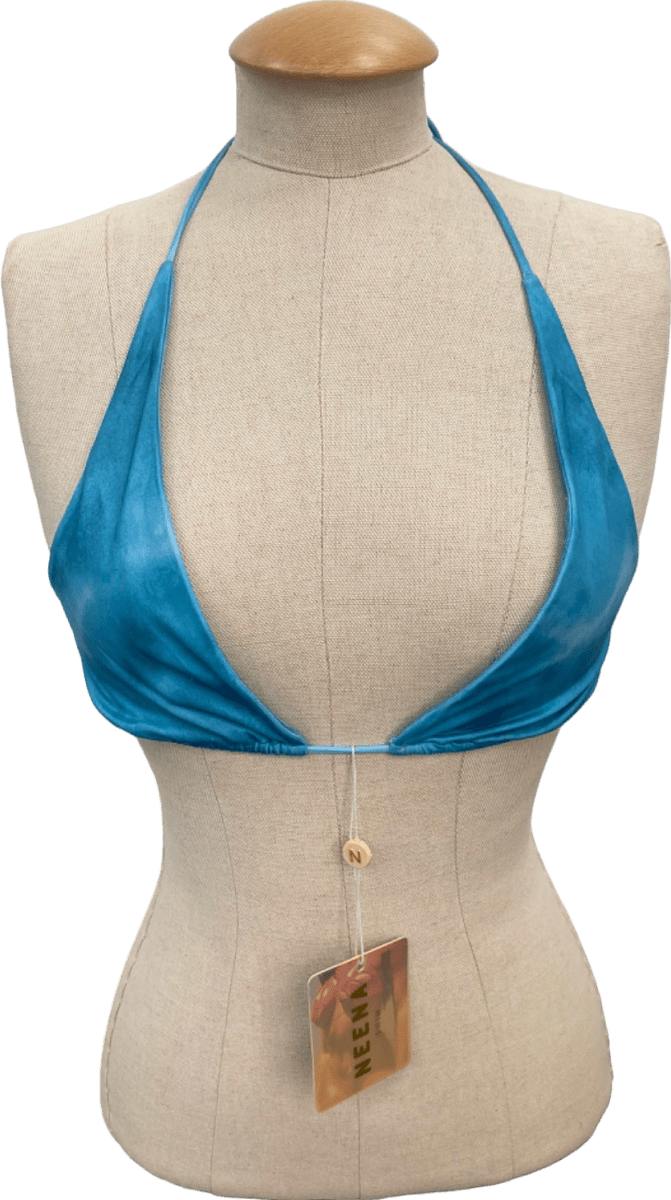 Neena Blue Swim Bikini Top XS - Reliked