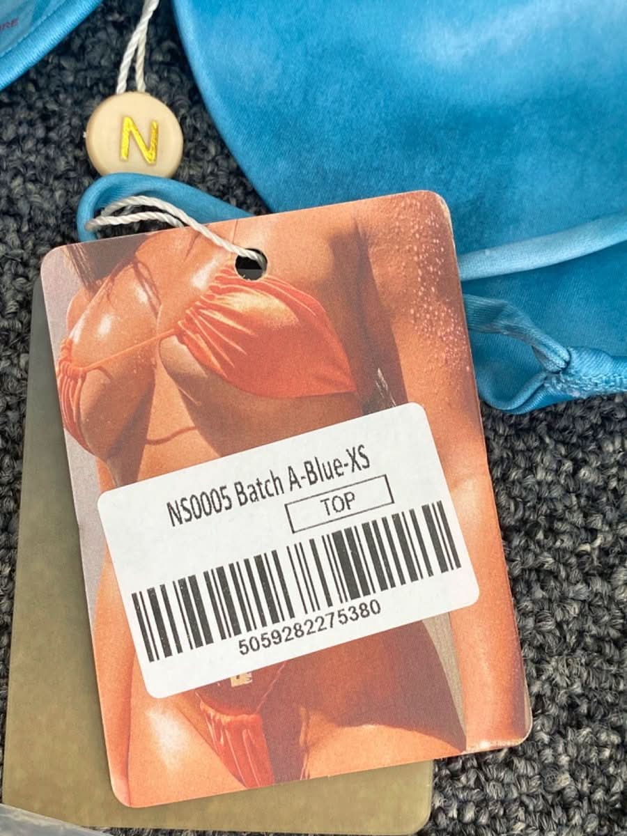 Neena Blue Swim Top XS - Reliked