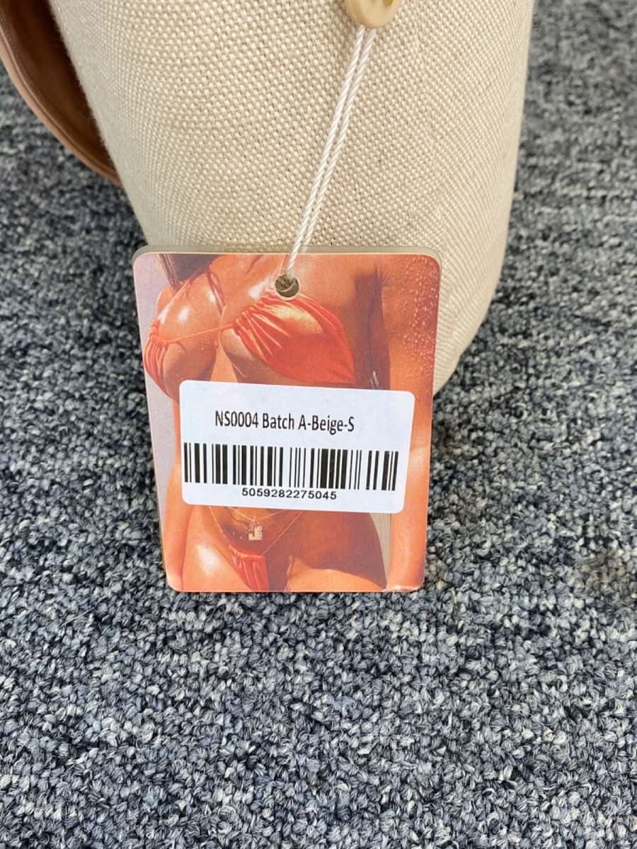 Neena Light Brown Asymmetrical Halterneck Bikini UK S - Reliked