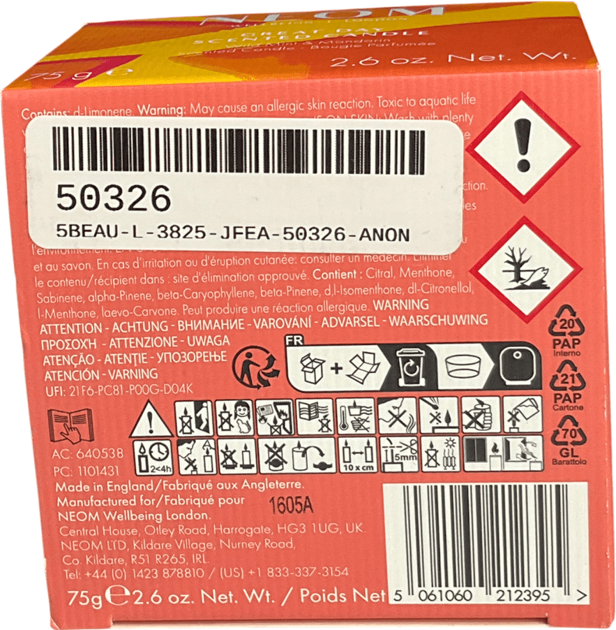 NEOM Orange Great Day Scented Candle (travel) - Reliked