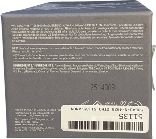 Nest New York Voyages Hypnotic Amber Eau De Parfum 100ml - Reliked