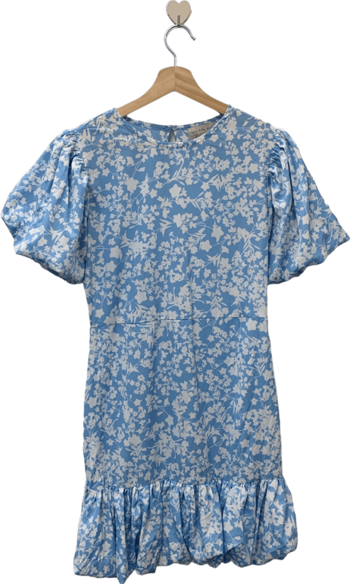 Never Fully Dressed Blue White Floral Dress UK 10 - Reliked