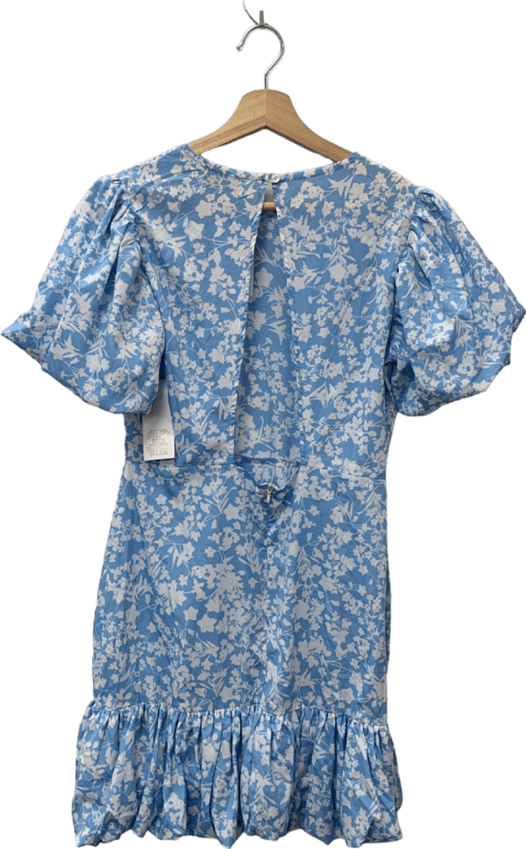 Never Fully Dressed Blue White Floral Dress UK 10 - Reliked