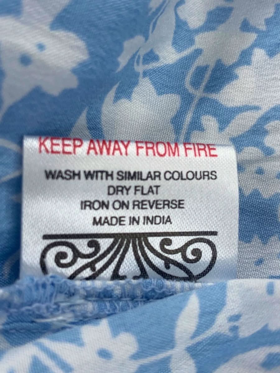 Never Fully Dressed Blue White Floral Dress UK 10 - Reliked